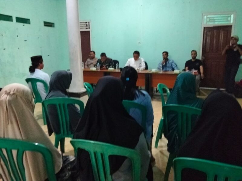 Danramil 2207/Jampang Tengah Hadiri Sosialisasi Pemasangan Tower di Desa Nangerang 3