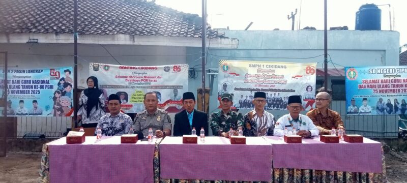 Babinsa Desa Pangkalan Koramil 2204/Cikidang Hadiri HUT PGRI dan Hari Guru Nasional 2025 4