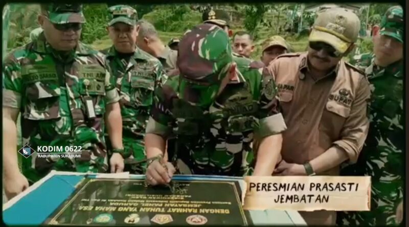 Akhirnya :<br>Akses 4 desa terhubung dan langsung di resmikan Pangdam III/Slw 3