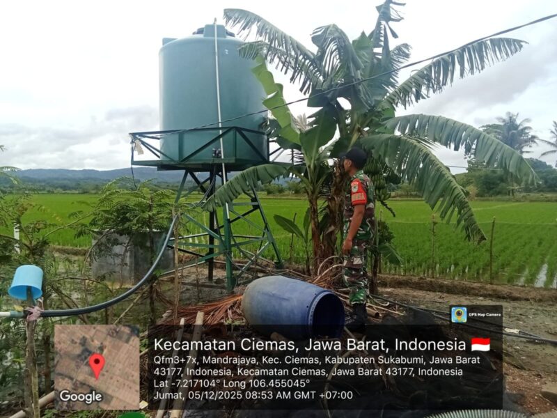 Babinsa Koramil 2215/Ciemas Giat Pengecekan Sumur Bor Program Manunggal Air TNI-AD 1 Babinsa Koramil 2215/Ciemas Giat Pengecekan Sumur Bor Program Manunggal Air TNI-AD