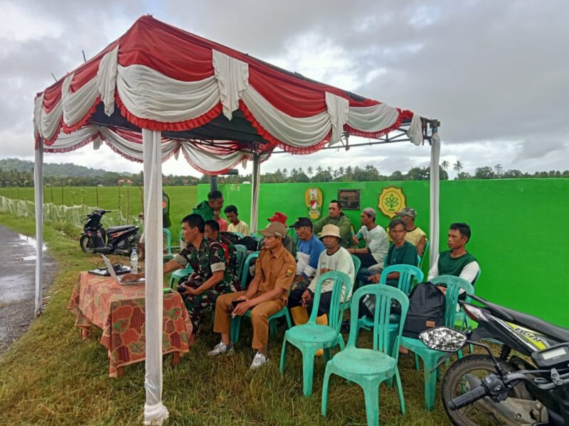 Danramil 2215/Ciemas Hadiri Kegiatan Vicon TNI AD Manunggal Air di Desa Ciwaru 5