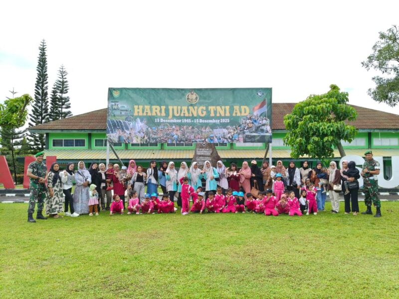 Murid PAUD KB Merpati Kenalkan Alutsista di Hari Juang TNI AD ke-80