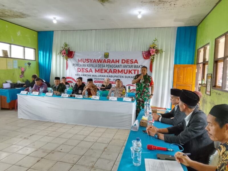 Danposramil Waluran Hadiri dan Monitoring Musyawarah PAW Kepala Desa Mekarmukti 2