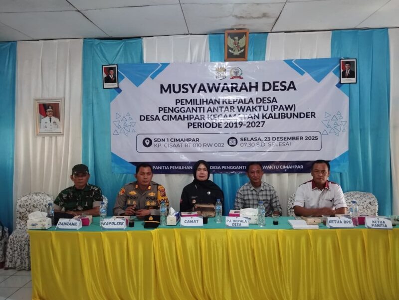 Peltu Kamaludin : Kades PAW Desa Cimahpar akhirnya terpilih.
