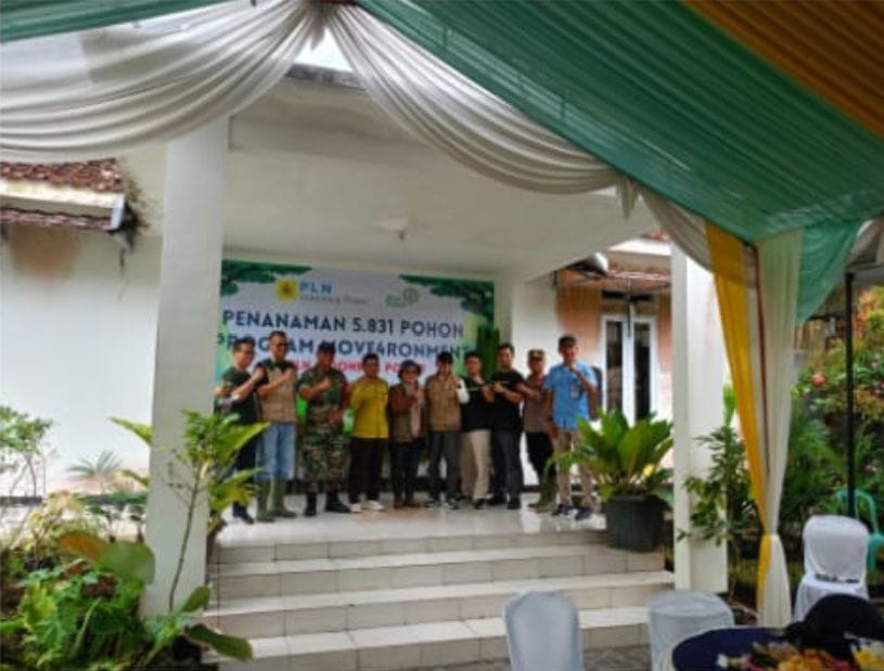 Danramil Sagaranten Hadiri Penanaman 5.831 Pohon Program PT PLN Indonesia Power 2