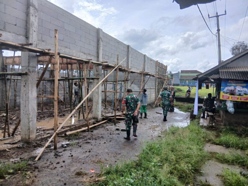 Danramil 2205/Kalapanunggal Laksanakan Pendampingan Pembangunan KDKMP di Desa Kalapanunggal