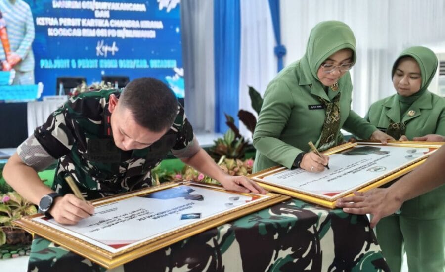 Danrem 061/SK dan Ibu persit