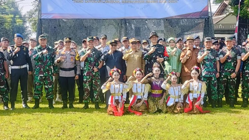 PERKUAT SINERGI, DANDIM 0622/KAB. SUKABUMI HADIRI PEMBUKAAN TMMD KE-127 TAHUN 2026 DI CIKEMBAR