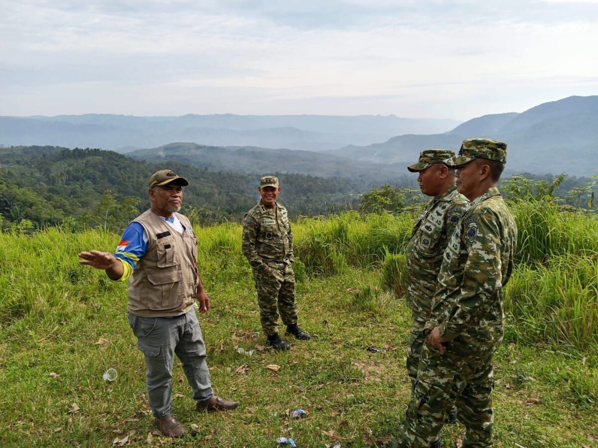 DANDIM 0622/KAB. SUKABUMI LAKSANAKAN PENGECEKAN LAHAN BRIGIF TP DI WILAYAH CIKIDANG