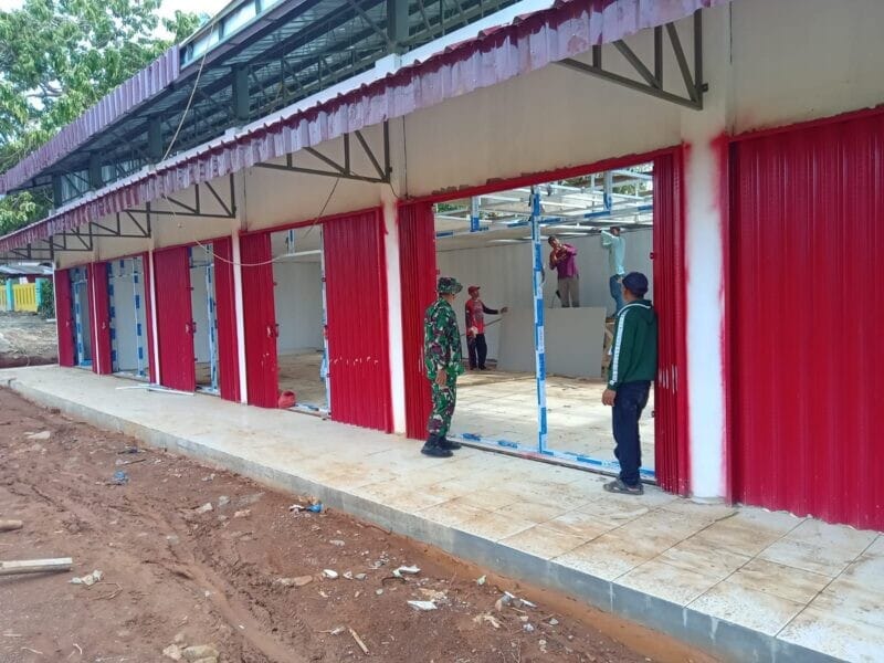 BABINSA KORAMIL 2215/CIEMAS LAKSANAKAN PENDAMPINGAN PEMBANGUNAN KDKMP DI DESA CIBENDA 8