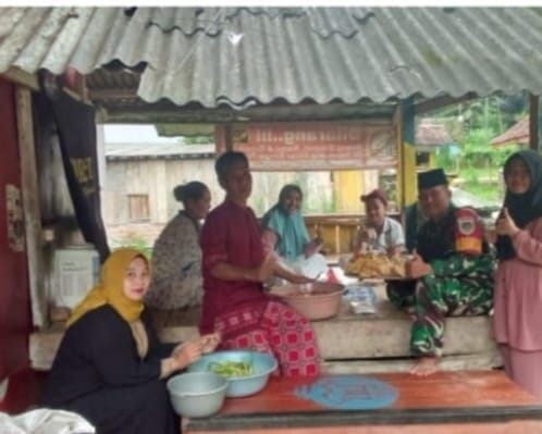 Babinsa Koramil 2211/Sagaranten Hadiri Kegiatan Halal Bihalal di Desa Sinarbentang 6