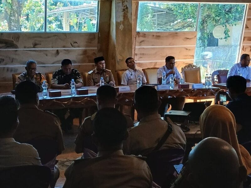 Danramil 2204/Cikidang Hadiri Kegiatan Halal Bihalal Forkopincam Kecamatan Cikidang 8