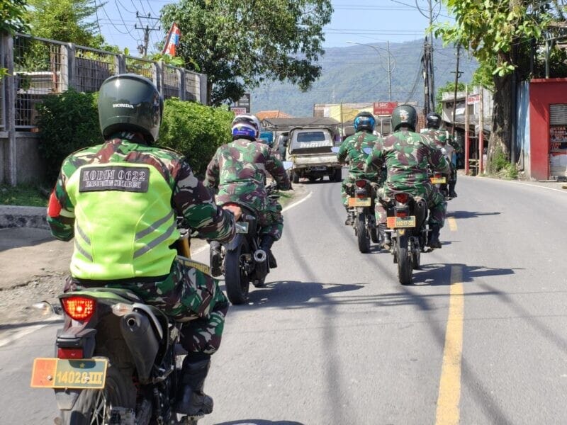 Patroli Siaga May Day, Kodim 0622/Kab. Sukabumi Pastikan Kondusivitas Wilayah 1