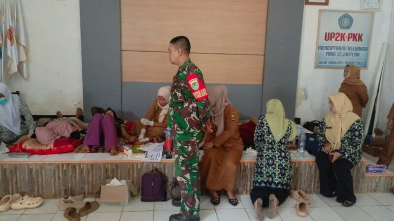 Danposramil Cimanggu Dampingi Kegiatan KB Kesehatan Bersama Kader Posyandu 4