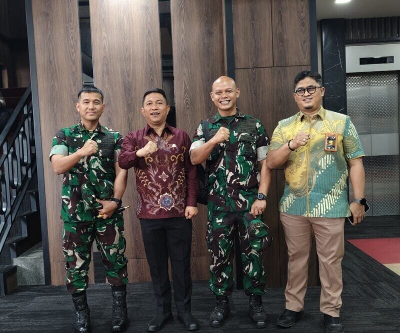 DANDIM 0622/KAB. SUKABUMI HADIRI RAKOR PENANGANAN PERSAMPAHAN DAN MITIGASI DAMPAK KEMARAU PANJANG