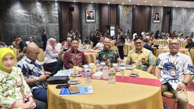 DANDIM 0622/KAB. SUKABUMI HADIRI RAKOR PENANGANAN PERSAMPAHAN DAN MITIGASI DAMPAK KEMARAU PANJANG 1