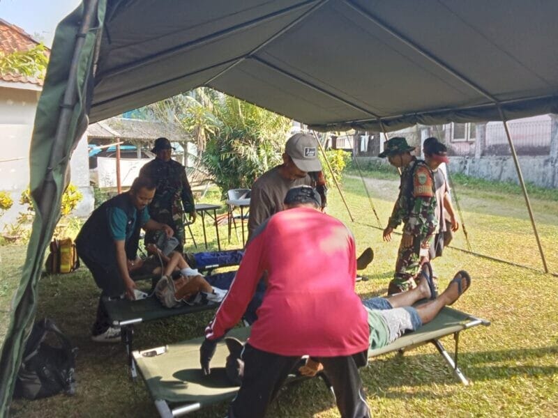 Kodim 0622/Kabupaten Sukabumi Gelar Latihan Aplikasi Gulbencal Sistem Blok Tingkatkan Kesiapsiagaan Menghadapi Bencana 1